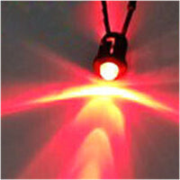 18 x Pre-Wired LEDs Bulb 5mm 12 Volt With Holder - RED