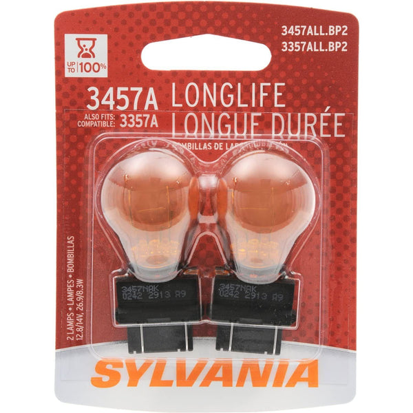SYLVANIA 3357A-3457A Long Life Miniature Bulb, (Pack of 2)-The Liquidation Club