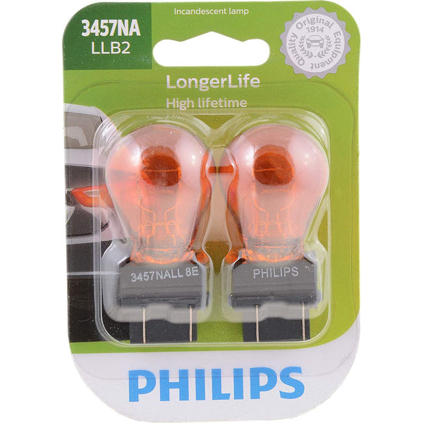 Philips 3457NA LLB2 LongerLife Miniature Bulbs (Pair) ‎Turn Signal Light-The Liquidation Club