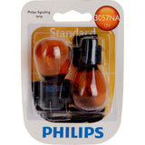 Philips 3057NA Miniature Bulbs (Pair) ‎Turn Signal Light Bulb-Standard - Twin Blister Pack